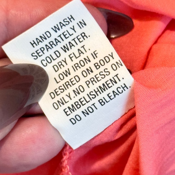 Woman's Tunic, Peach, Beaded, Applique, Size XL - Picture 11 of 13